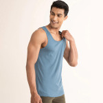 Men NEO-Cotton Ribbed Round Neck Innerwear Vest