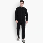 Men Solid Slim-Fit Sport Essentials Mock Collar Track Suit