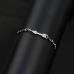 Men 925 Sterling Silver Rhodium Plated Arrow Bracelet