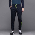 Men Navy Blue Solid Regular Fit Joggers