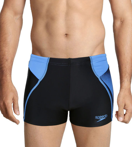 Men Blue Aquashort Swimming Trunks