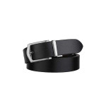 Men Brown & Black Textured Leather Formal Belt