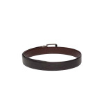 Men Black & Brown Solid Reversible Leather Belt