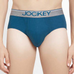 Men Blue Solid Super Combed Cotton Basic Briefs